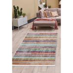 Dijidekor Halı Multi Cool Yıkanabilir Saçaklı Kaymaz Kesme Ince Yolluk Kilim Salon Halısı Modelleri, Uygun 100x400