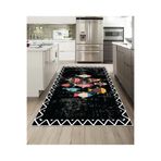 Dijidekor Işıltı Koleksiyonu Model256 Süngerli Dijital Baskılı Saçaksız Mutfak Halısı Yolluk, Model-256, 160x400