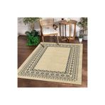 Dijidekor O22139 Jüt Görünümlü Saçaksız Dijital Halı New Iskandinav Mutfak Koridor Oda Salon Halısı, 140x200