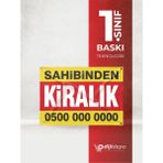 Dijidepo Sahibinden Satılık Branda Afiş - Dış Mekan Uyumlu - Kuşgözlü ve Kenar Dikişli Pankart - 50x70 cm
