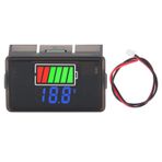 Dijital Akü Monitörü DC 8‑100V Akü Gerilim Ölçer Akü Kapasitesi Araba Motosiklet Gemisi Için Kalan Kapasite Test Cihazı, Arkadan Aydınlatmalı LED Göstergesi (Mavi