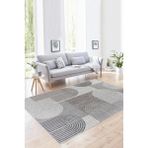 Dijital Baskı Yıkanabilir Kaymaz Taban Salon, Mutfak, Yatak Odası Halı ve Yolluk LNA0030 - Gri - 120 x 180 cm