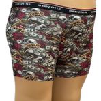 Dijital Baskılı Erkek Büyük Beden Likralı Boxer (3, Kurukafa, 5XL)