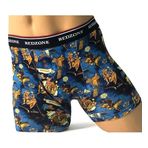 Dijital Baskılı Erkek Büyük Beden Likralı Boxer (3, Western, 6XL)