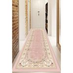Dijital Baskılı Kaymaz Taban Yıkanabilir Modern Yolluk ve Koridor Halısı Ndu-Hk-14 - 120 x 180 cm - Pembe