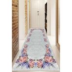Dijital Baskılı Kaymaz Taban Yıkanabilir Modern Yolluk ve Koridor Halısı NDU-SD-428 - 100 x 300 cm - Bej
