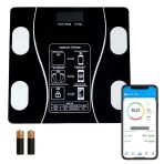 Dijital Baskül Yağ Ölçer Fonksiyonlu Akıllı Baskül Bluetooth Bağlantılı Tartı (4741)