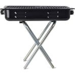 Dijital Çarşı Katlanabilir Ayaklı Taşınabilir Mangal + Izgara Teli 40 cm - Siyah