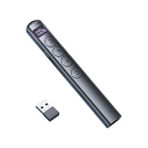 Dijital Ekranlı Şarjlı Lazer Sunum Kumandası Şarj Göstergeli Lazer Powerpoint Laser Pointer Slayt Atlatıcı - standart