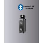 Dijital Ekranlı ve Hızlı Şarjlı Bluetooth 5.2 Makaralı Kulaklık - Renkli