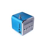 Dijital FM Radyo, Riloer Taşınabilir Kablosuz Mini Hoparlör MP3 Müzik Çalar Balıkçılık Seyahat Kamp Bisiklete binme USB Bağlantı Noktası/TF Yuvası/3,5 mm Arayüz, Mavi