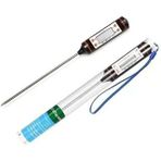 Dijital Gıda Et Termometresi - Lcd Ekranlı Hızlı Ölçüm Saplama Termometre - Mutfak, Barbekü, Süt Su İçin Hassas Sıcaklık Ölçer