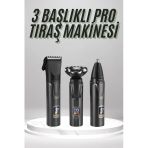 Dijital Göstergeli 3 Başlıklı Tıraş Makinesi Islak Kuru Lazer Öncesi Günlük Mir95329992