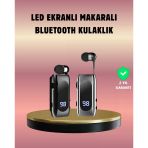 Dijital Göstergeli Bluetooth Kulaklık – Klipsli Ve Tasarım