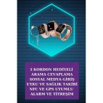 Dijital Göstergeli Powerbank Bluetooth Kulaklık Ve Yeni Nesil Amoled Ekran Akıllı Saat Mir00141413