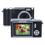 Dijital Kamera, 1080P 48MP 2,4 İnç HD Ekran 8X Elektronik Zoom Video Kamera Kaydedici Vlog Kamera, Gençler ve Yeni Başlayanlar için HD Video Kayıt Handycam Video Kamera (BLACK)