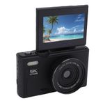 Dijital Kamera 5K UHD 75MP, Otomatik Nişanlık Seyahat Kamerası 18x WiFi Ile Dijital Zoom, 3 inç Filp Ekranı, 1150mAh Seyahat, Kamp, Yürüyüş, Spor Için Şarj Edilebilir (128G)