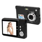 Dijital Kamera, 8x Zoom Kartlı Dijital Fotoğraf Makinesi 5 MP 2,7 inç LCD Ekran Maksimum Destek 32 GB Bellek Kartı Dahili Mikrofon Gençler Çocuklar Erkek Kızlar için (Siyah)