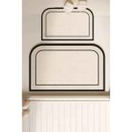 Dijital Kaymaz Yıkanabilir 8089 Llazer Bath Modern Banyo Paspası Banyo Halısı Klozet Takımı - Krem