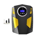 Dijital Lastik Şişirme 12V DC Taşınabilir Hava Kompresörü Pompası 19-silindirli 150 PSI Lastik Pompası Basınç Göstergeli Acil Durum LED Işık Araba Bisiklet Balon ve Diğer Şişmeler