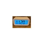 Dijital Masa Saati Alarm, Tarih, Saat, Derece, Gece Sensörlü Işıklı, Beyaz