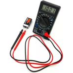 Dijital Multimetre – Akım, Voltaj, Direnç Ölçer Elektrik Ölçü Aleti, Taşınabilir Dc/Ac Ölçüm Cihazı, Güvenlik Sigortalı Tester, Lcd Ekranlı Multimetre