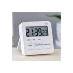 Dijital Mutfak-Öğrenci-Spor Zamanlayıcısı 24 Saat Geri Sayım Alarm ZK-2206 Alarm -Beyaz-