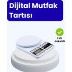 Dijital Mutfak Terazisi, 10KG Kapasite, 1g Hassasiyet, Şık ve Kullanışlı Tasarım - Antrasit