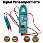 Dijital Pensampermetre Pilli Ac Dc Akım Ölçer Multimetre Pens Tipi Ölçüm Cihazı Profesyonel Kullanım