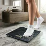 Dijital - Pilli Banyo Baskül Terazi Tarti Lcd Ekran - Sicaklik Gösterge 180Kg/50Gr 28X28cm Sbs-4452 (5528)