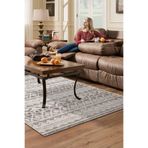 Dijital Salon Halı Yıldız Deri Kaymaz Taban İskandinav Mali D-F5078D2-7, Açık Kahve, 120 x 180