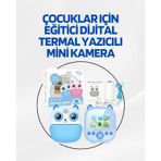 Dijital Termal Yazıcılı Mini Kamera – HD Video &amp; Anında Fotoğraf Çıktısı