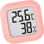 Dijital Termometre Higrometre LCD Nem Ölçer Odası Elektronik Metre Ev Pembe