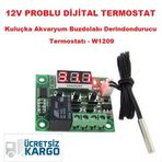 Dijital Termostat 12V Kuluçka,Akvaryum,Buzdolabı,Derindondurucu Termostatı