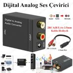 Dijital To Analog Optic Ses Dönüştürücü Adaptör