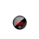 Dijital Voltmetre, Asudaro Mini Araç Voltmetresi, Yuvarlak Panel, Voltmetre, Motosiklet Akü Göstergesi, Voltmetre, DC 5 V-48 V LED Dijital Voltmetre Panel, Otomobil, Motosiklet, Tekne için,
