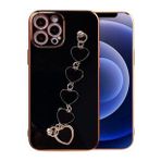 Dijitalindirim Ally iPhone 13 Pro 6.1 inç Kılıf Kalp Bileklik Tutuculu Lüx Silikon Askılı Kılıf