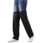 dijiusidy Geniş kullanım alanları Yağmur geçirmez bacak örtüsü Outdoor Spor ve iş yağmur geçirmez bacak önlüğü PVC su geçirmez tozluk yürüyüş tozlukları, siyah, XL
