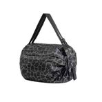 dijiusidy Seyahat Için Katlanabilir Alışveriş Çantası Rahat Taşıma Satın Alma Katlanabilir Saklama Çantaları Polyester Plaj Çantası Çanta Yeniden Kullanılabilir, siyah pantherpattern