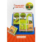 Dijizayn 6 Farklı Dinozorlar Küp Puzzle - 3 4 5 6 Yaş Eğitici Oyuncak - Zeka Geliştirici Oyuncaklar