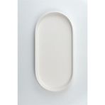 Dik Kenarlı Oval Tabak Seramik Bisküvi - 41 X 20.5 CM - (Ham Ürün Boyanabilir Obje)