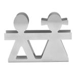 Dik Peçete Tutucu Metal Ferforje Depolama Rafı Özel Şekil Dikey Yaratıcı Peçete Organizatör Için Kağıt Havluluk Batı Restoran Masa Üstü, Ataş Tutucular (SILVER)