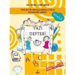 Dik Temel Harflerle Yeni Satır Aralıklarına Uygun Standart Çizgili Yazı Defteri
