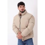 Dik Yaka Oversize Bomber Şişme Kışlık Mont Pldp 3018_50465 - Bej