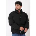 Dik Yaka Oversize Bomber Şişme Kışlık Mont Pldp 3018_50465 - Siyah - 2XL