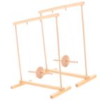DIKACA 1 Takım Diy Haddeleme Aleti Newton Masası Içme Kuşu Diy Kök Oyuncaklar Çocuk Kök Oyuncak Ahşap Maxwell Lastik Newton Beşiği Sarkaç Sürekli Radyometre Odun Ev Basketbol 3 Boyutlu