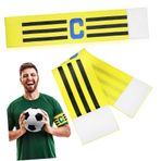 DIKACA 2 Adet futbol kaptan c kol bandı kaptan işareti bantları futbolcu bantları elastik bant egzersiz aksesuarları Basketbol drenaj sepeti futbol kaptanı kollukları kaptan kol bantları