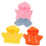 DIKACA 4'lü Set 20 Oyuncak Bebek Giysileri Seti Bebekler Aksesuarlar Yapar Bebek t Gömlek Doldurulmuş Hayvan Giysileri Oyuncak Bebek Kıyafetleri Oyuncak Bebek Giysileri Aksesuarı Peluş