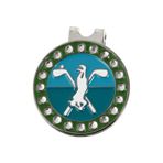 DIKACA Metal Kaplama işareti golf aksesuarları belirteçler Golf ı Klipsli işaretleyici işaretleme aracı rhinestones süslemek golf işareti şapka iğnesi alet Bayanlar Şapka