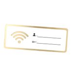 DIKACA Wifi İşareti Wifi Evdir Çerçeve Elektronik Poster Wifi Şifre İşareti Şifre İşareti Wifi Wifi Bilgi İşareti Güvenlik İşaretleri Şifre İşareti Akrilik Beyaz